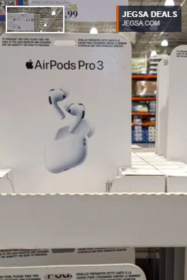 Apple AirPods Pro 2nd Gen USB-C wireless earbuds from Costco for immersive audio and active noise cancellation.