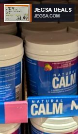 Natural Calm Magnesium Powder 567g in Raspberry-Lemon flavor from Costco for $34.99, promoting relaxation and well-being.