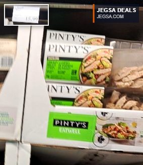 Pinty's EatWell cooked chicken breast portions, $15.99 at Costco, ideal for quick healthy meals.