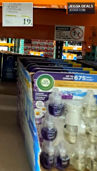 Air Wick scented oil 9 refills from Costco, offering long-lasting home fragrance at a discount.