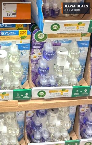 Air Wick scented oil 9-pack essential oil refills for diffusers from Costco, $19.99.