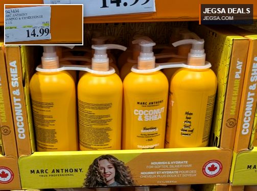 Marc Anthony Coconut & Shea Nourishing Shampoo & Conditioner 2-pack from Costco, $14.99, for softer, silkier hair.
