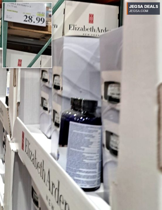 Elizabeth Arden Visible Difference skincare set, 2 x 75ml bottles, available at Costco for $28.99.