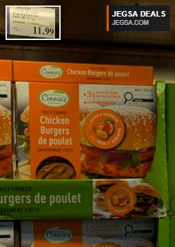 Connie's Kitchen Fully Cooked Peach Habanero Chicken Burgers, 1kg pack from Costco, $11.99, savory with a kick.