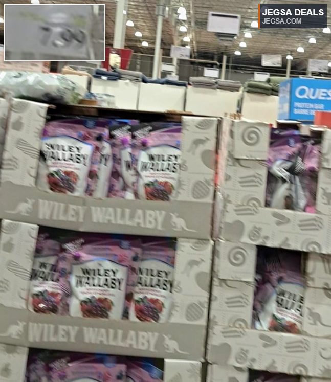 Wiley Wallaby Wild Berry Gourmet Candy, soft and chewy, available in bulk at Costco for $7.99.