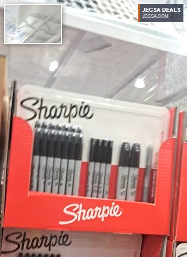 Sharpie permanent markers in a multi-pack from Costco, ideal for office and craft use for $11.99.