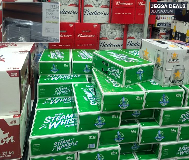 24-pack of Steam Whistle Pilsner 355ml cans from Costco, $39.99. A crisp Canadian beer.
