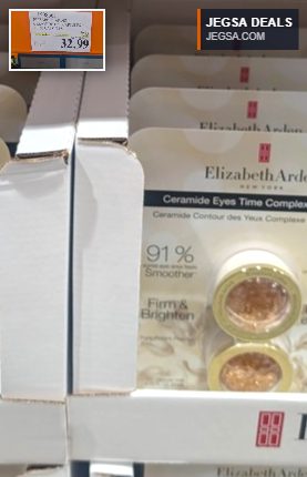 Elizabeth Arden Ceramide Eye Capsules (2x60 count) for firming and brightening, available at Costco for $32.99.
