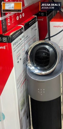Morphy Richards Cooling Max ductless portable air conditioner in silver and black, available at Costco for $439.99.