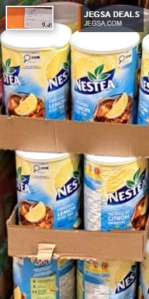 Large 2.2 kg container of Nestea Lemon Iced Tea from Costco, on sale for $9.49.