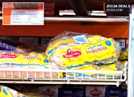 Two-pack of Dimpflmeier Bakery Light Rye Sourdough bread from Costco, 2 x 680g for $4.99.