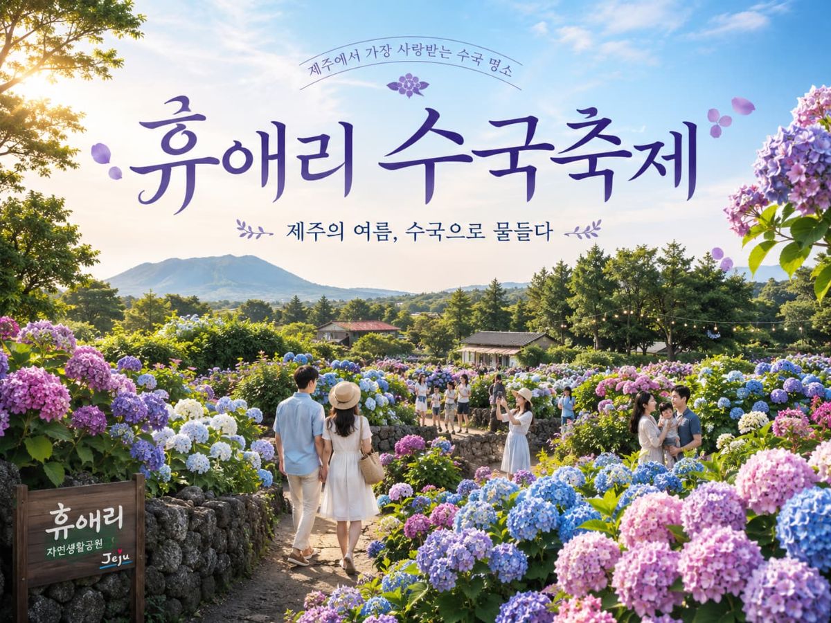 휴애리 수국축제 대표 이미지