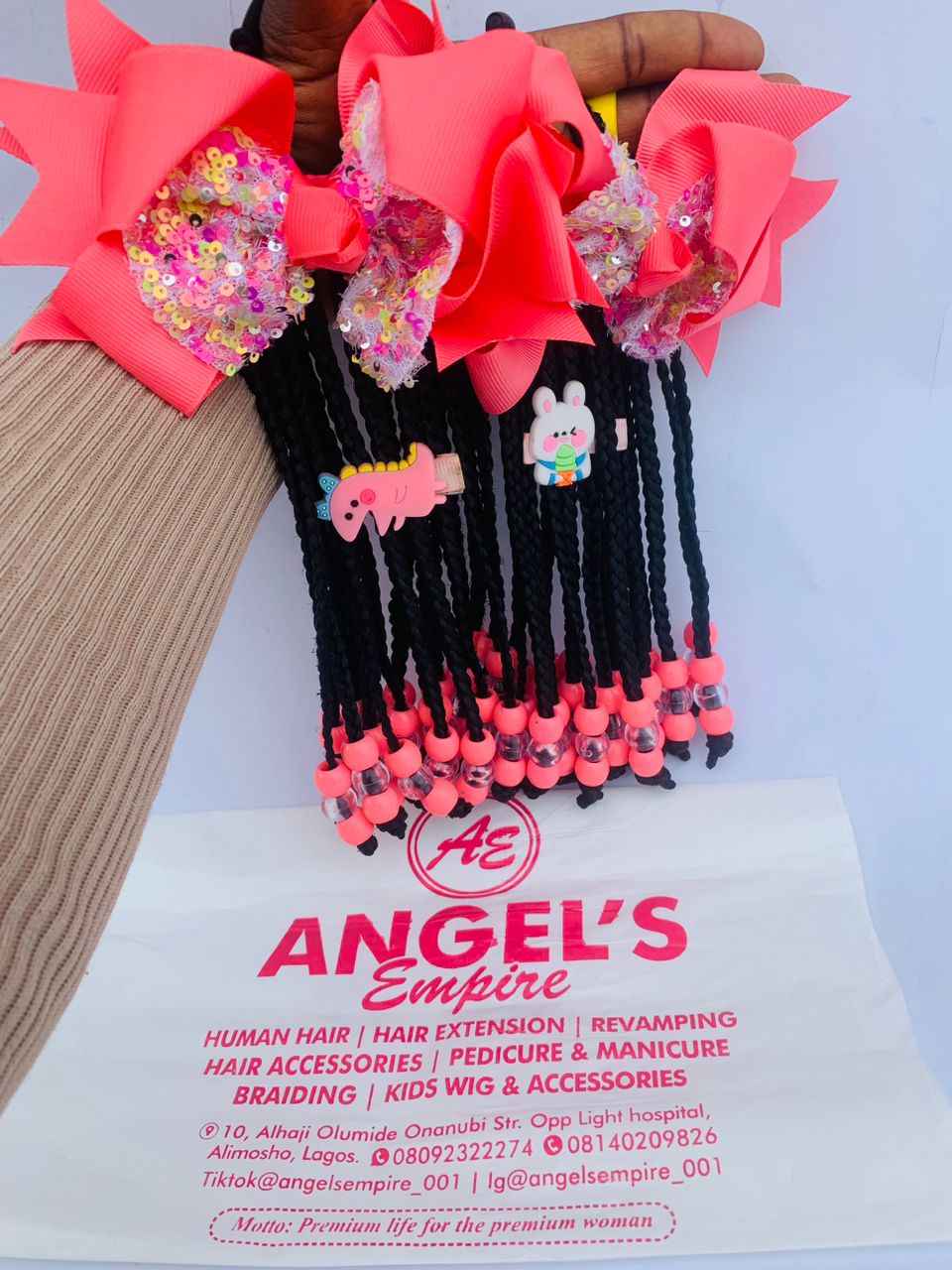 Kids wig(ponytail) and Hair Accessories