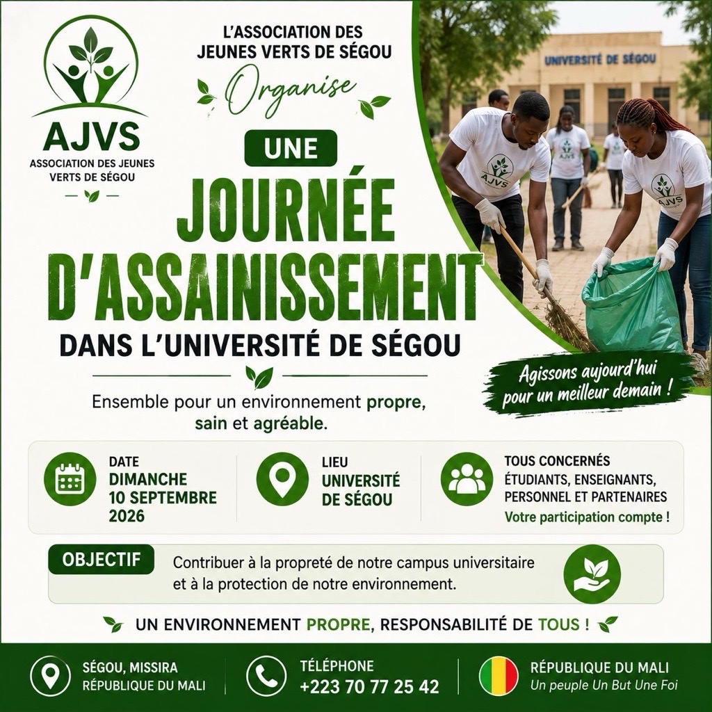 🌱 JOURNÉE D’ASSAINISSEMENT