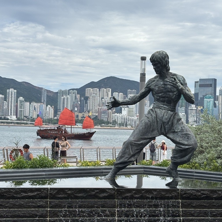 Statue de Bruce Lee à Hongkong