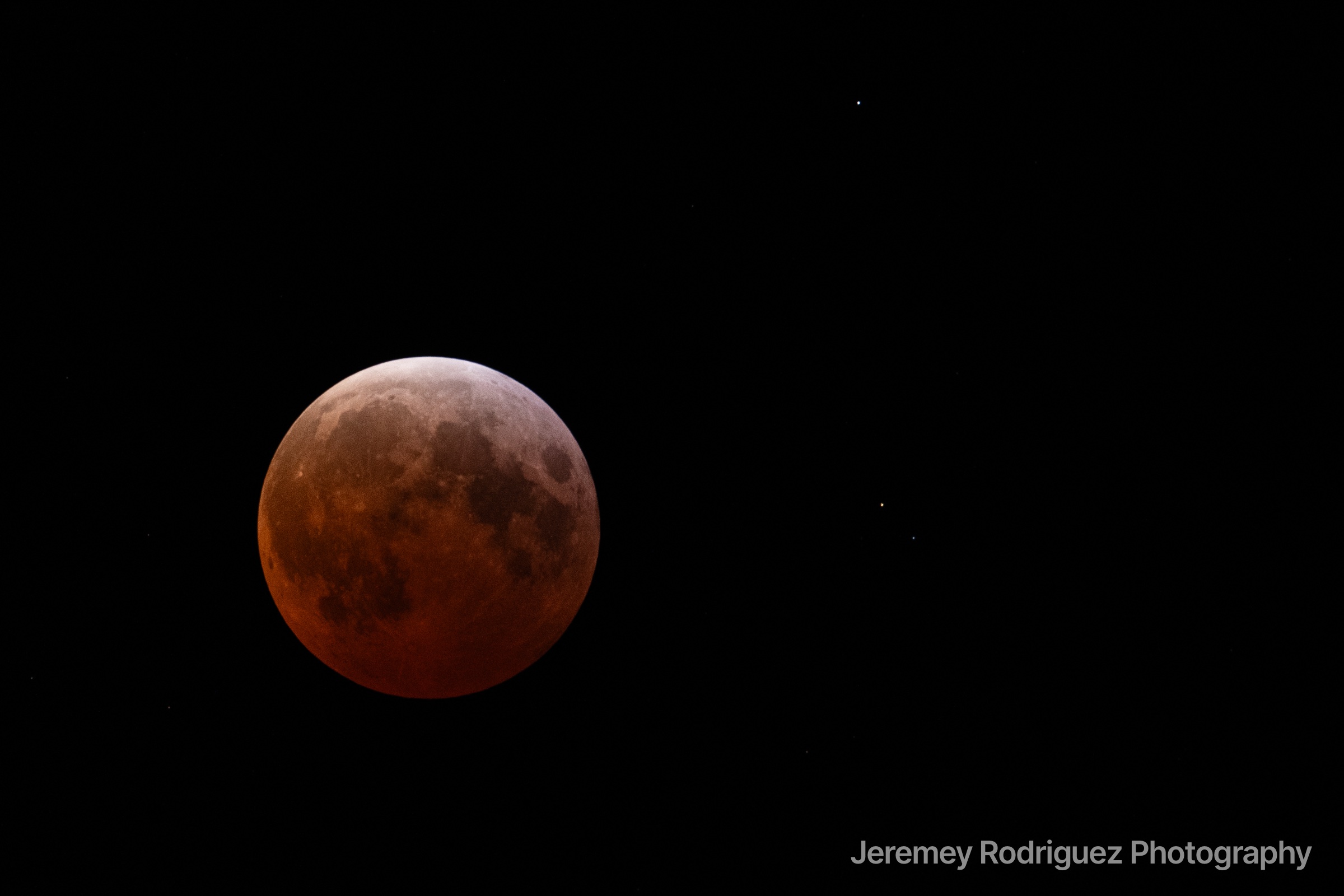 Blood Moon During Total Lunar Eclipse