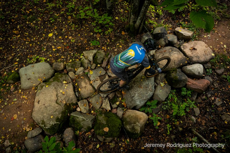 Winman Rider on a Rocky Forest Trail