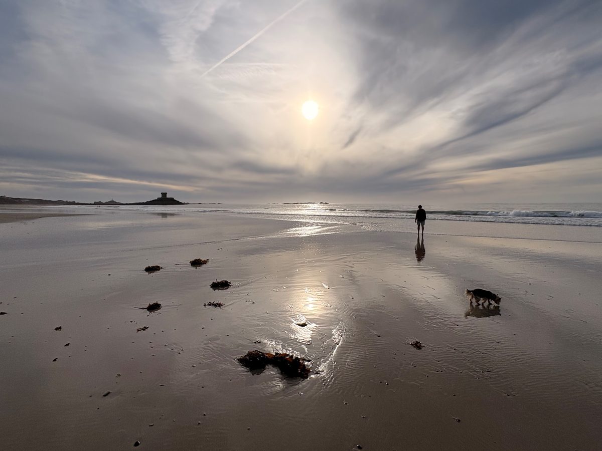 St Ouen's Bay, photographed by Kathy