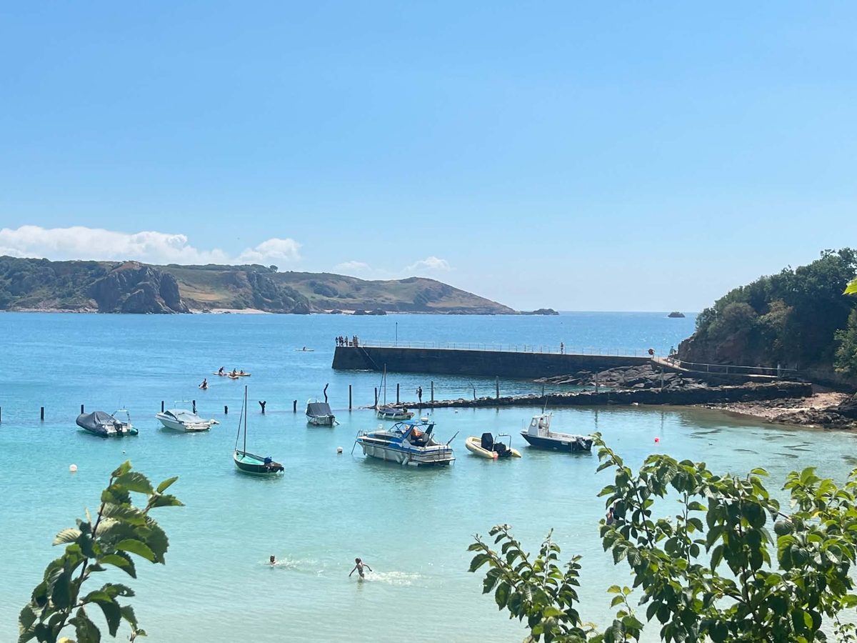 St Brelade's Bay, photographed by Mrs