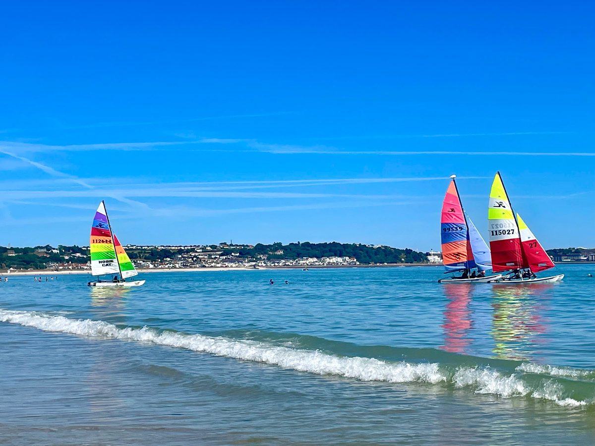 St Aubin's Bay, photographed by Jade