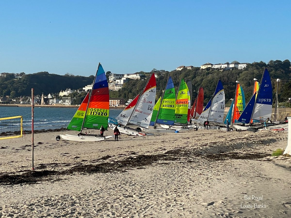 St Aubin's Bay, photographed by Louise