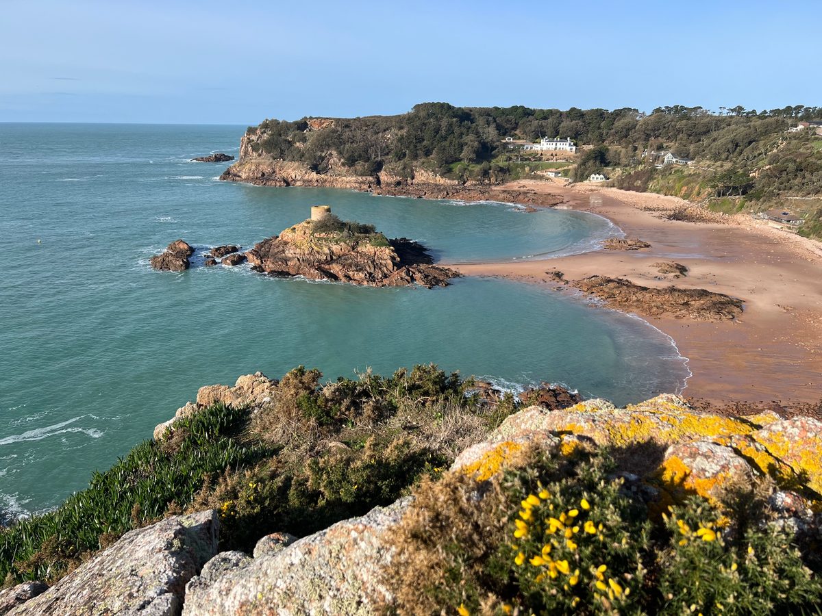 Portelet Bay, photographed by Jean