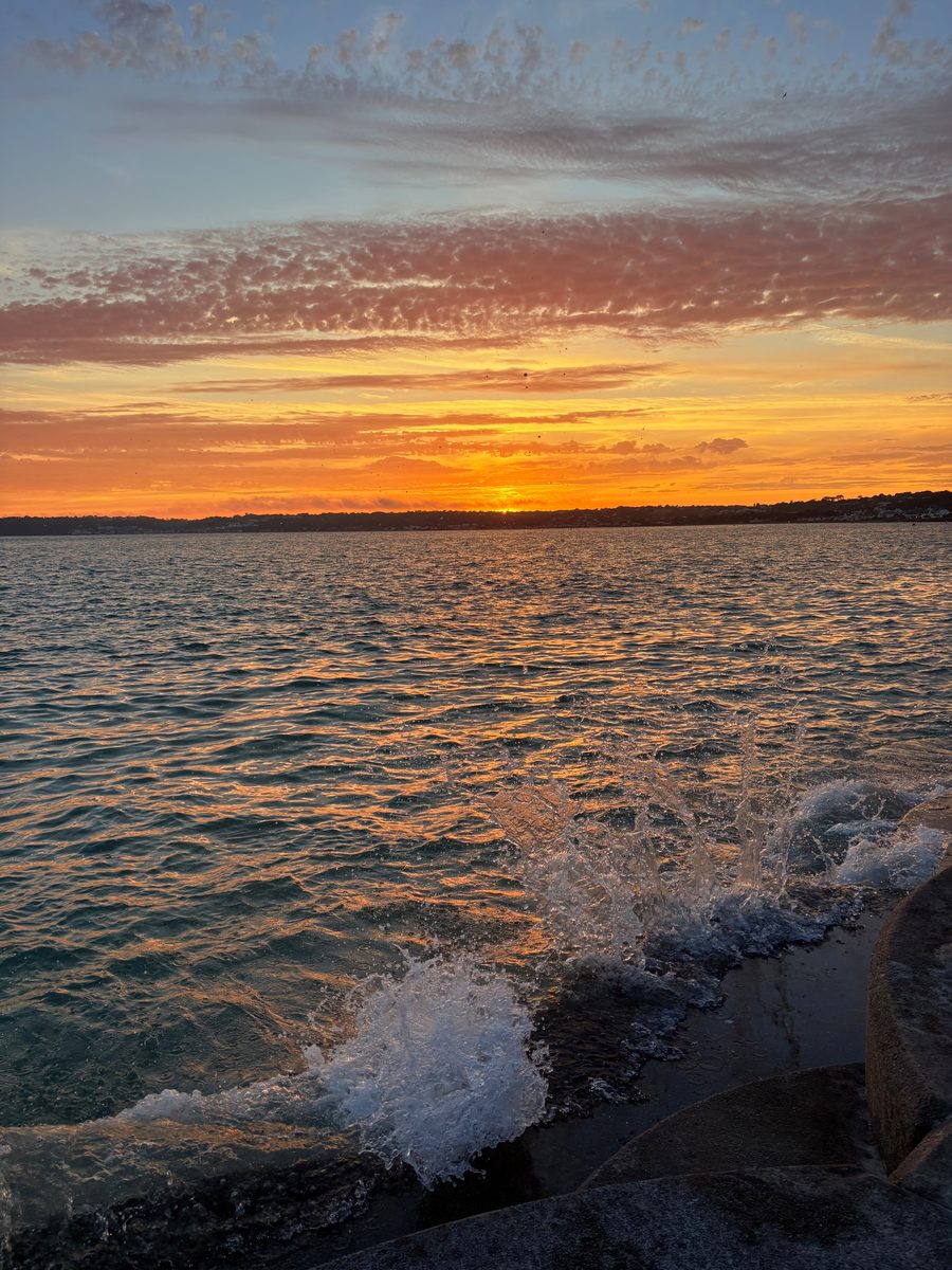 St Aubin's Bay, photographed by Holly