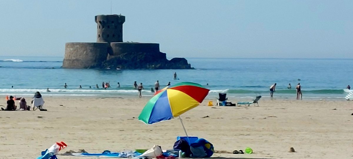 St Ouen's Bay, photographed by Mary