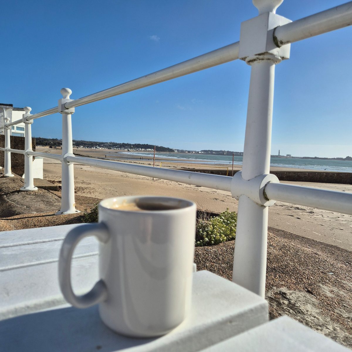 St Aubin's Bay, photographed by Mary