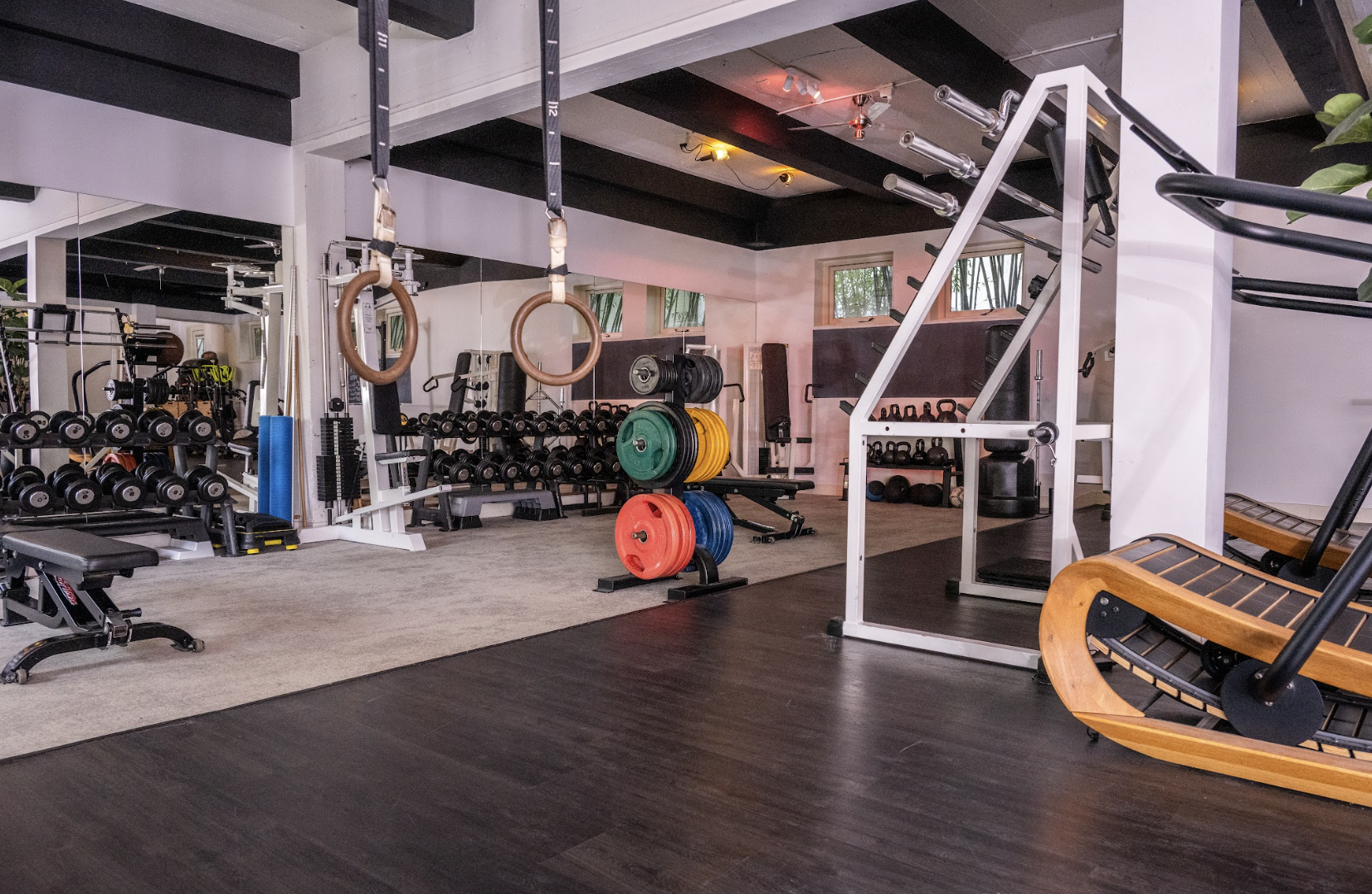 JES Training Hub gym interior with various equipment