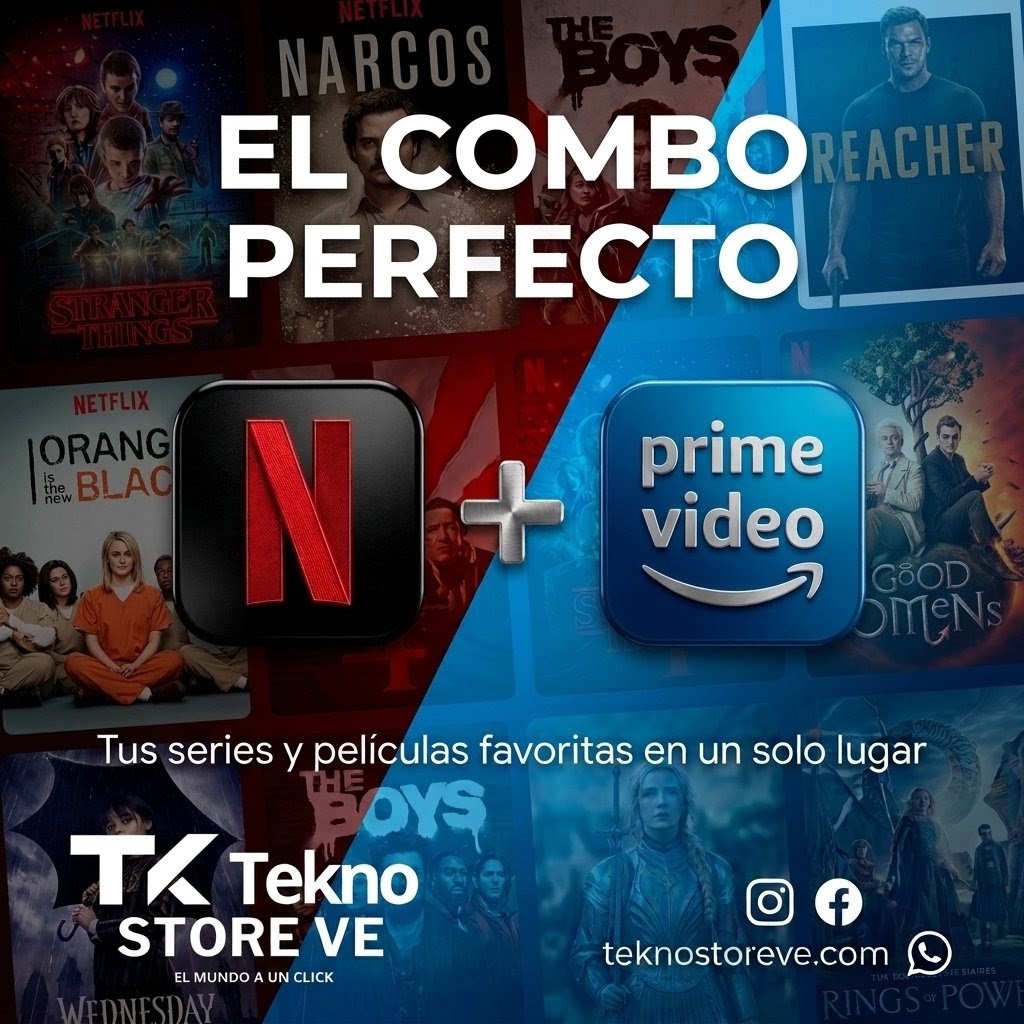 Combo Netflix + Prime Video