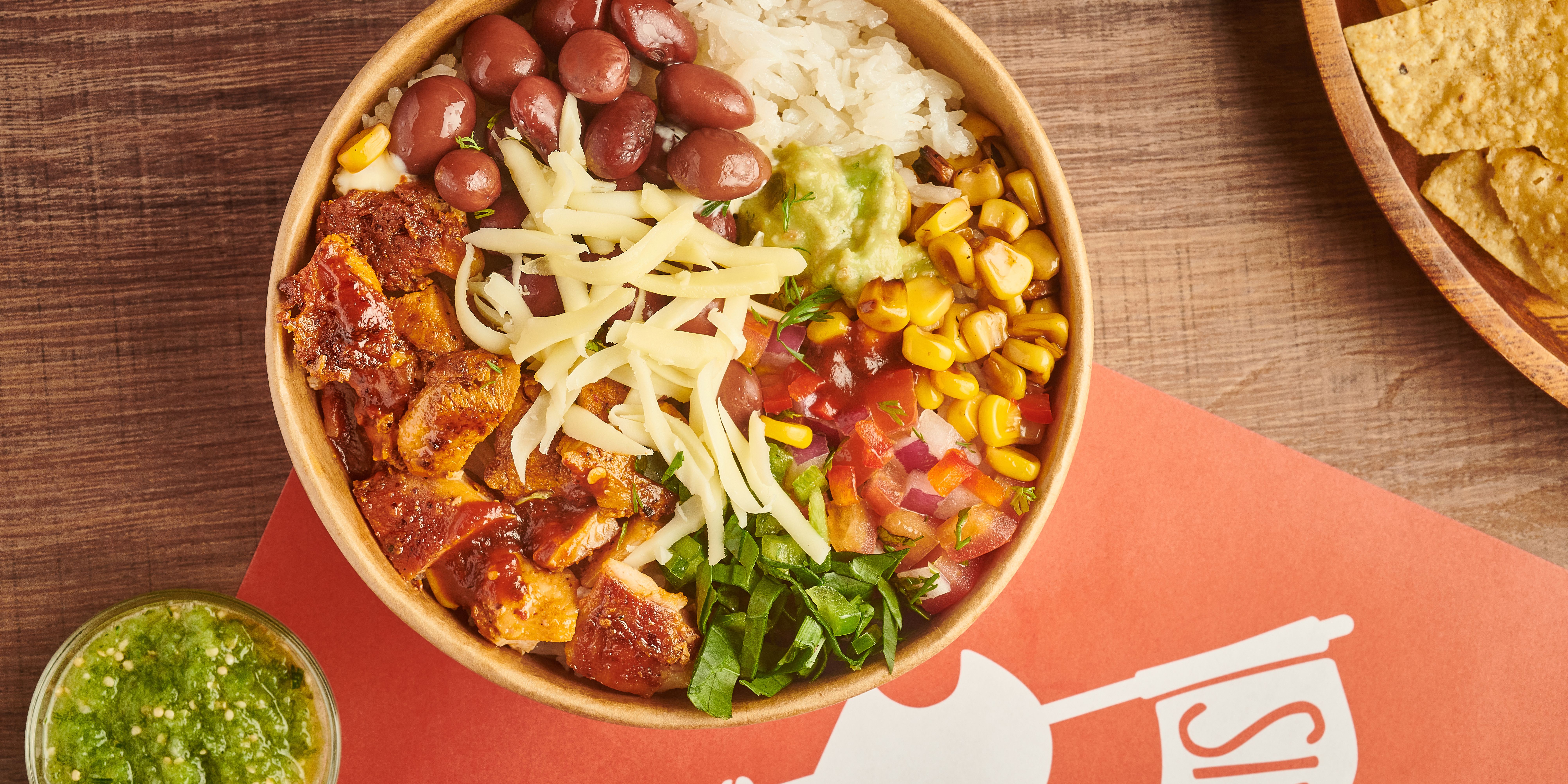 Pote con pollo parrillado