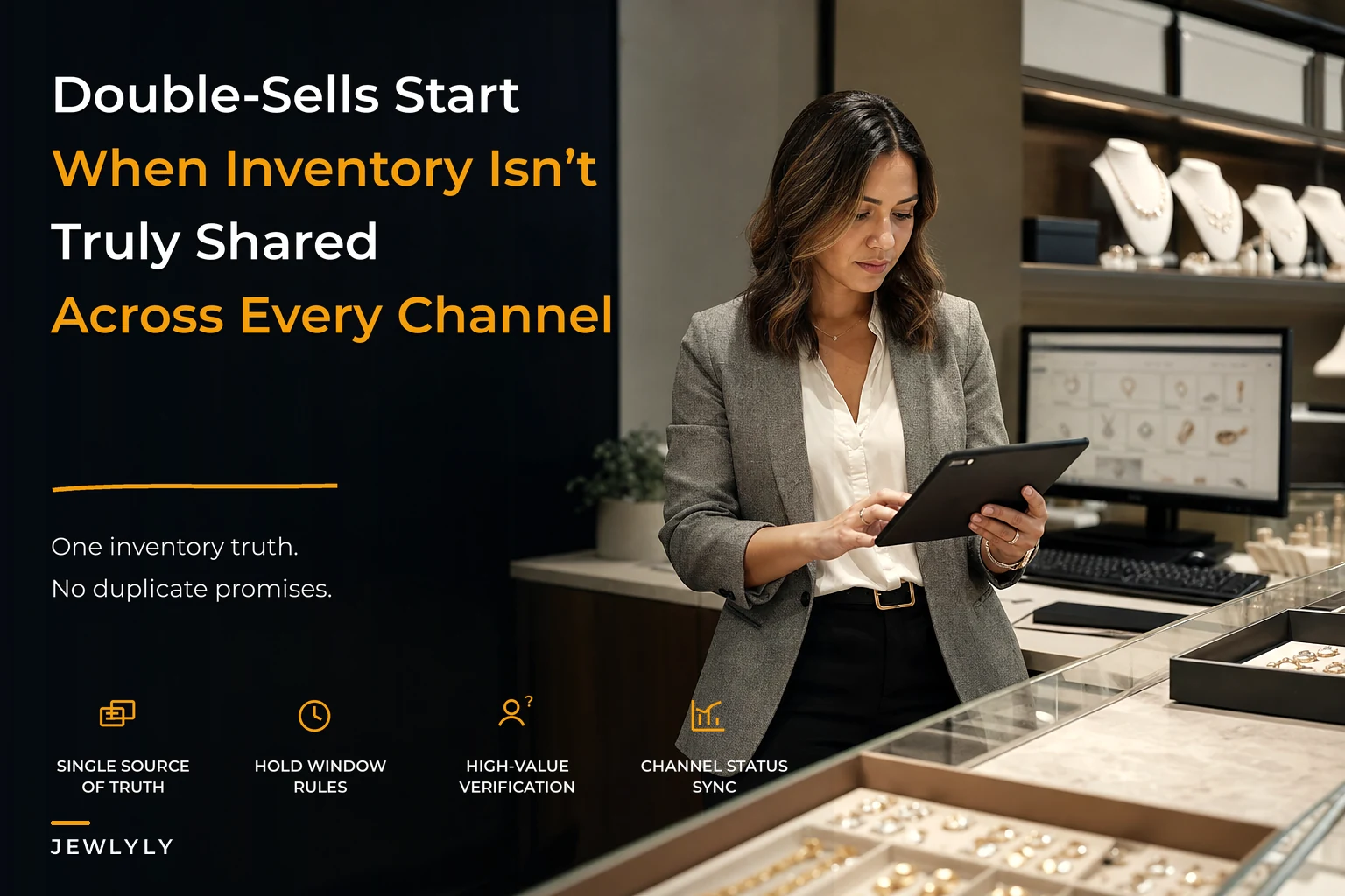 An omnichannel architecture that prevents double-sells and secures high-value jewelry orders