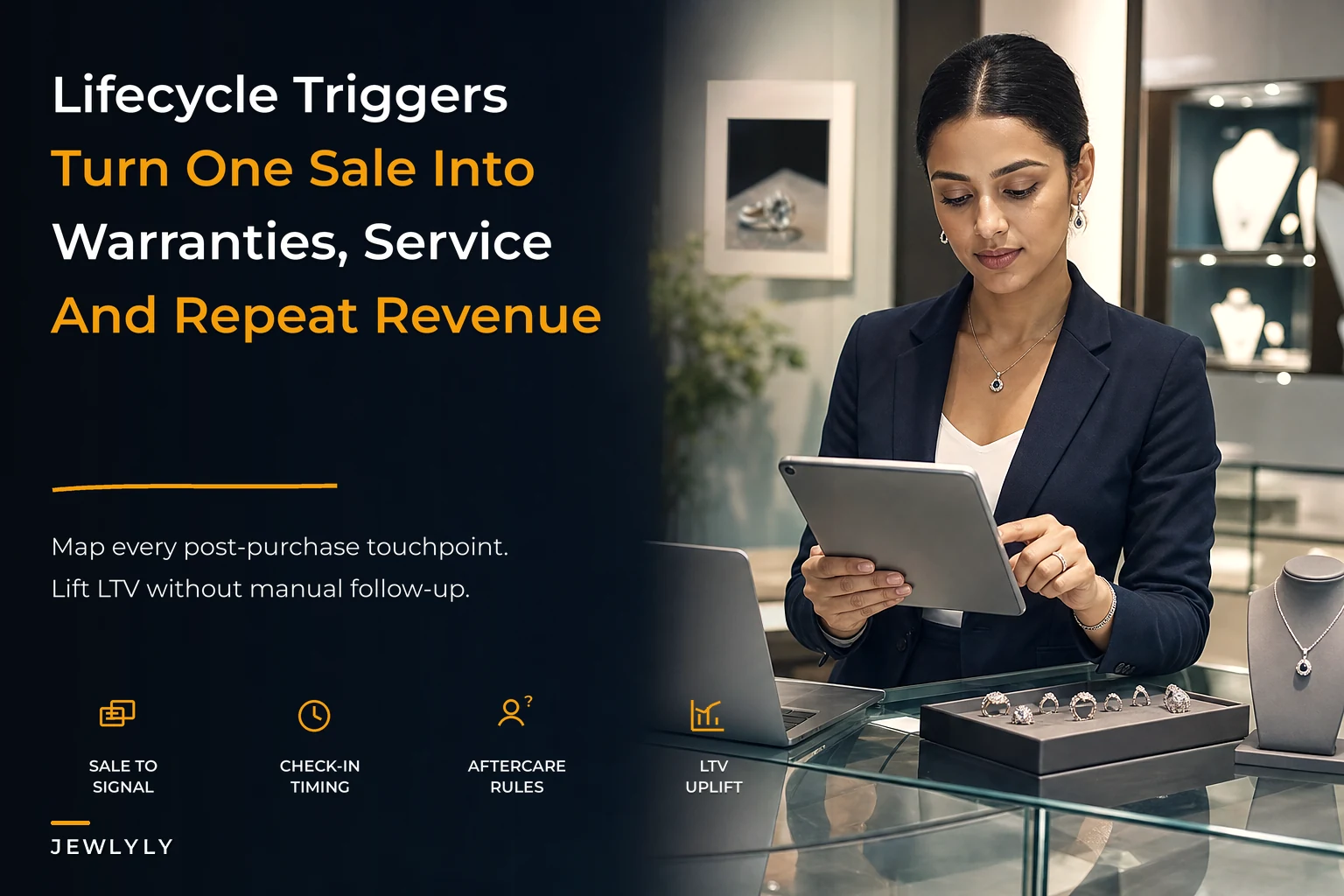 Customer lifecycle mapping for jewelers: CRM triggers, warranties and automated aftercare that lift LTV