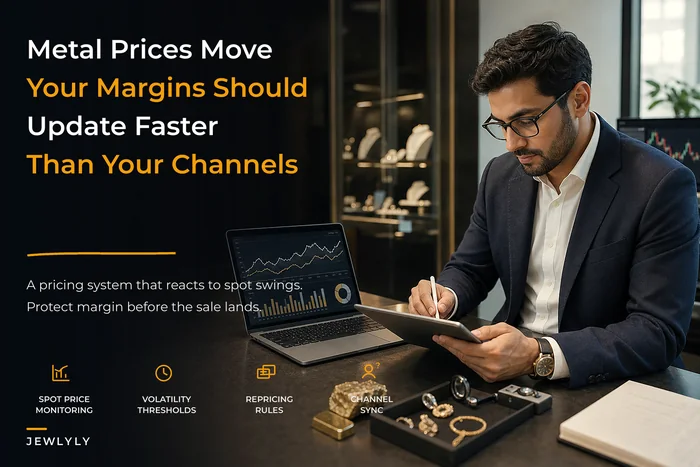 Don't lose margin to precious-metal swings: a data-driven pricing system for jewelers