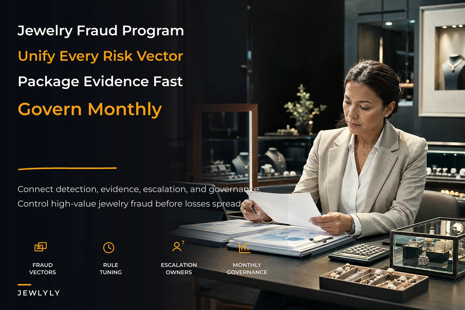 Enterprise fraud-risk management program for high-value jewelry retailers