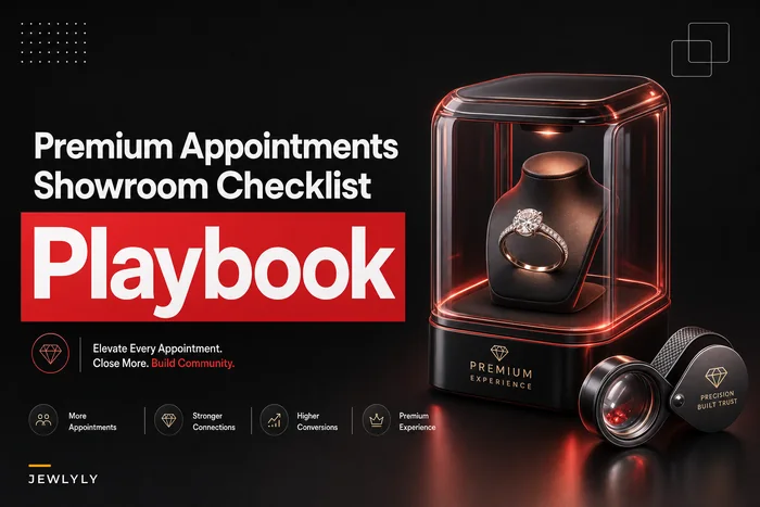High-value appointment playbook for jewelers: pre-appointment capture, in-room demo checklist and follow-up sequences