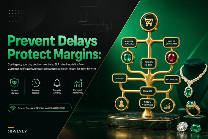 Manage vendor lead-time volatility for precious stones and metals