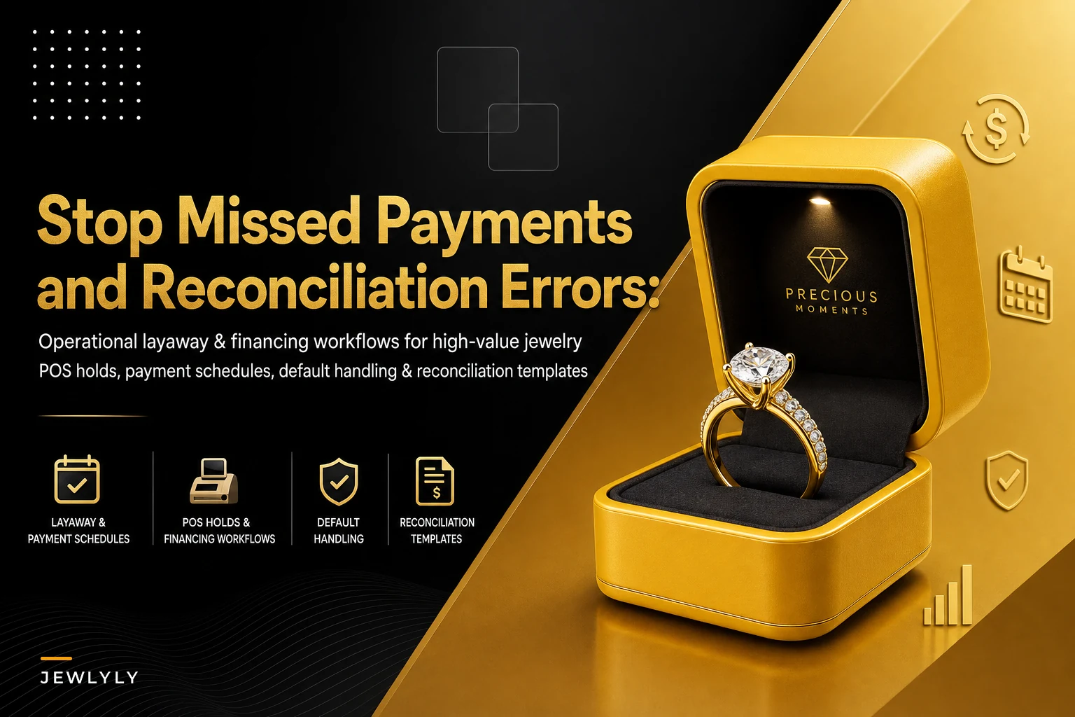 Operational layaway and financing workflows for high-value jewelry: POS holds, payment schedules and default handling