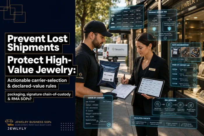 Prevent lost or underinsured shipments: a shipping playbook for high-value jewelry orders