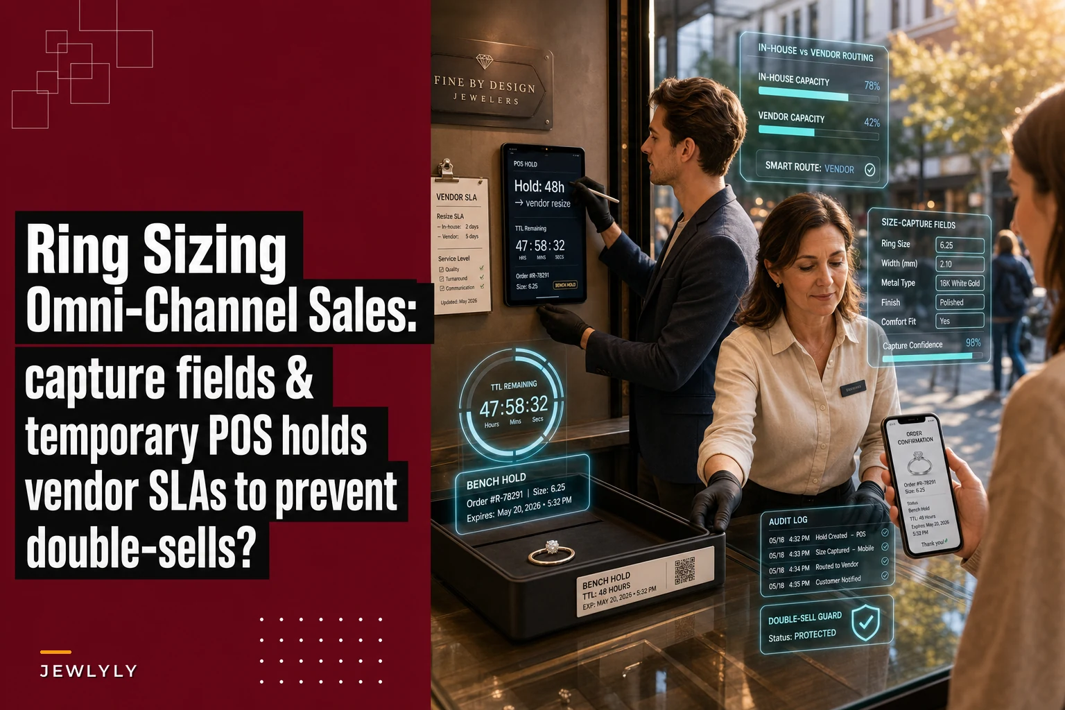 Ring sizing for omni-channel sales: capture, temporary holds and resizing SLAs that prevent double-sells