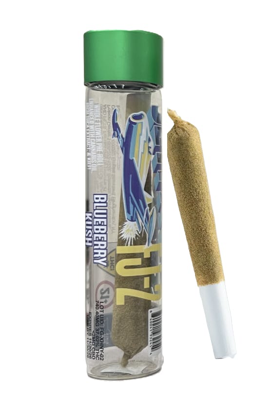 Blueberry Kush (Indica) Triple Infused Single Pre roll - 0.6g