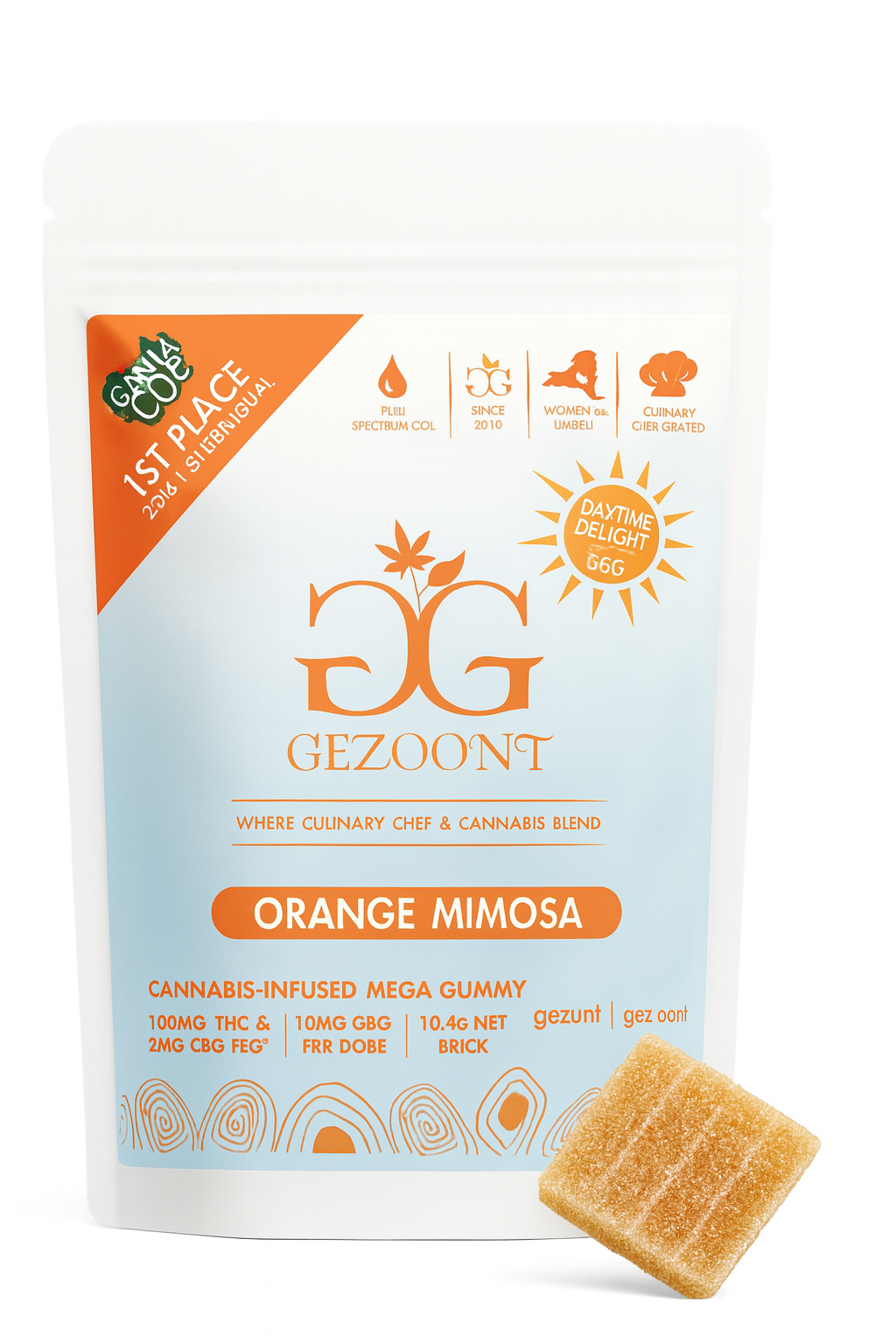 Orange Mimosa Day Time Gummy 100mg