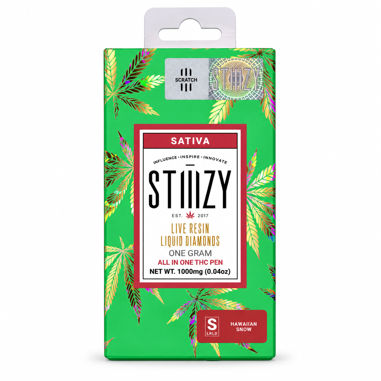 Hawaiian Snow All In One THC pen by Stiiizy 1G