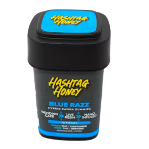 Blue Razz (Hybrid) Live Resin Nano Infused by Hashtag Honey 100mg