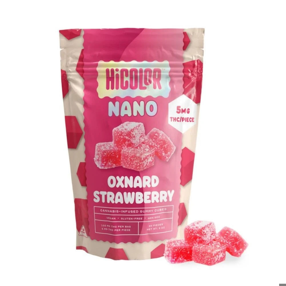 Oxnard Strawberry THC Gummies by Hi Color 100mg