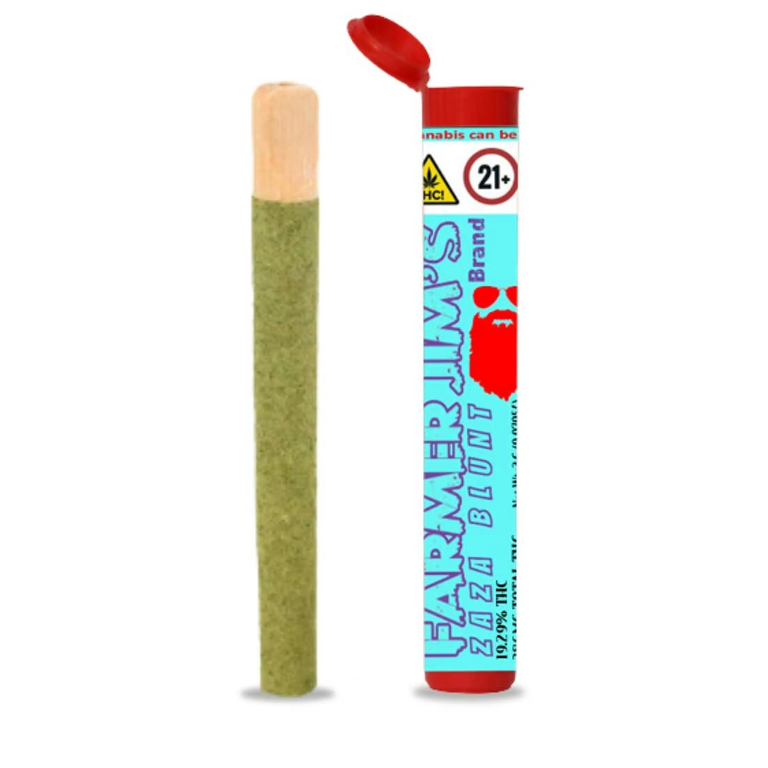Gazzurple pre roll wood tip blunt 2g