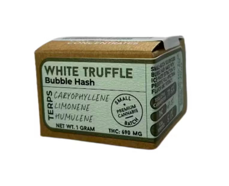 White truffle Bubble Hash by Ithaca Organics 1g