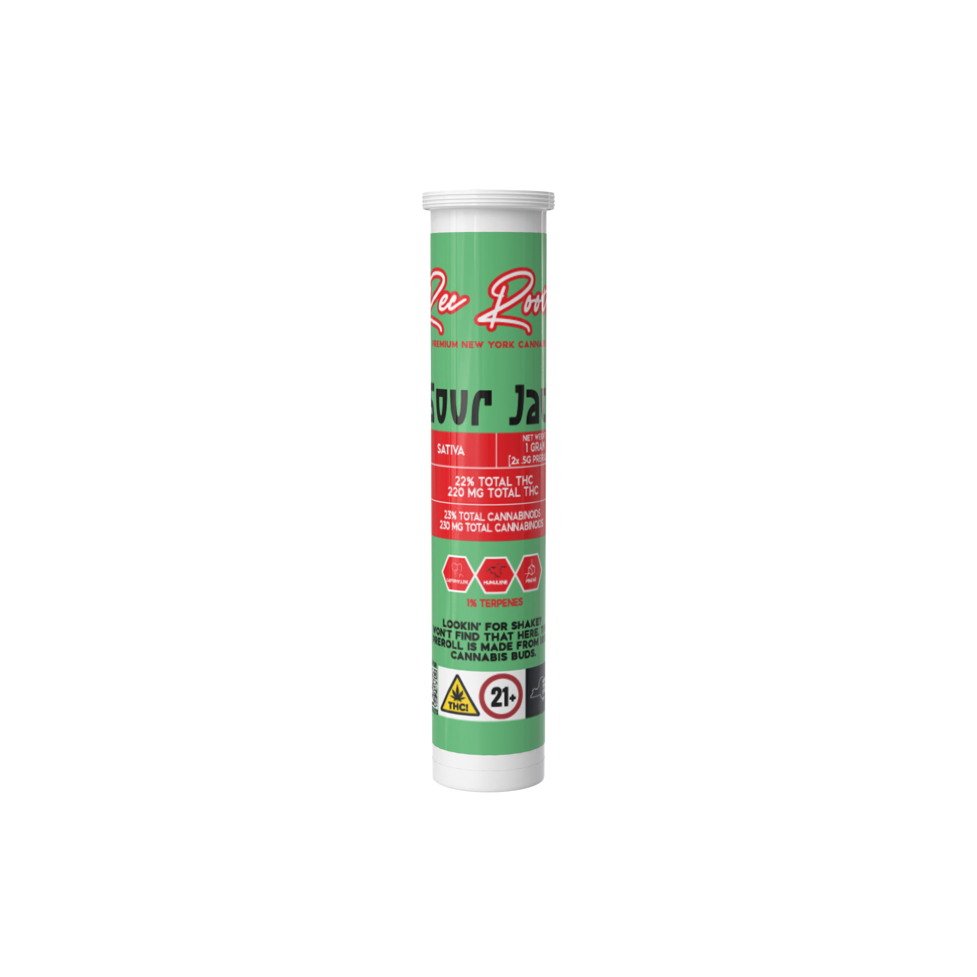 Sour Jack 2 Pack Pre Rolls by Rec Roots 1g
