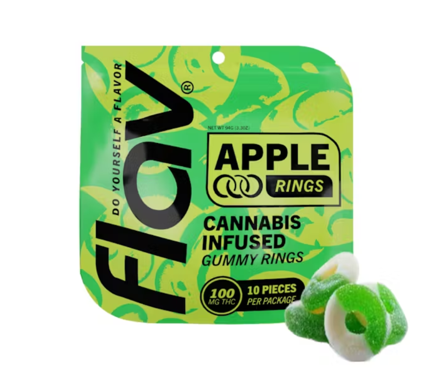 Apple Gummy Rings 100mg